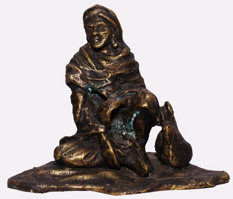 6x7-Inch-Bronze-AF-Sitting-Women