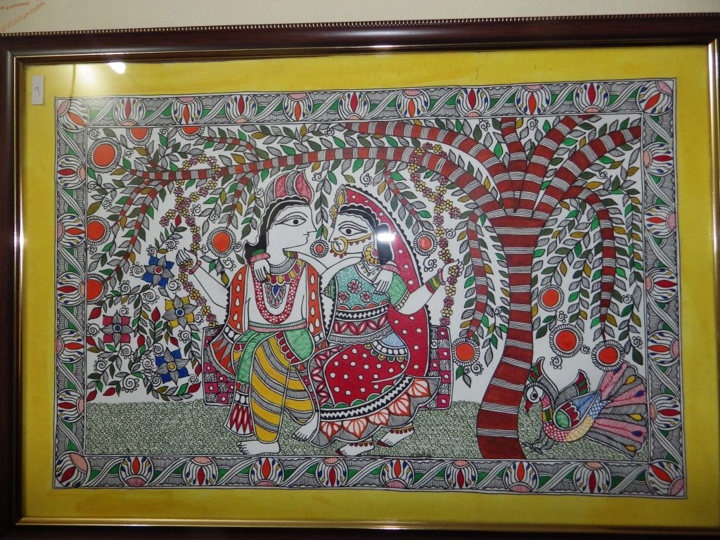 Madhubani_Painting_Krishna_and_Radha